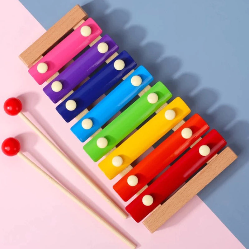 Brinquedo Pedagógico Educativo Musical Pedagógico Montessori Colorido