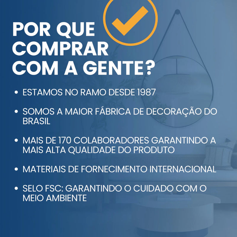 Espelho redondo com alça+suporte e pendurador ideal para sala/banheiro/quarto