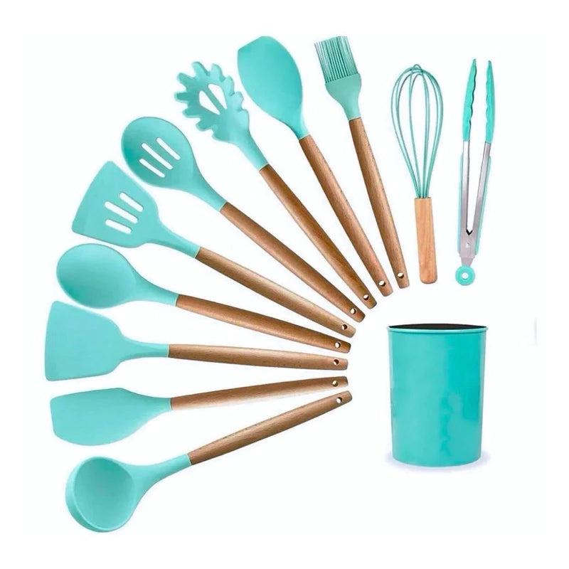 Jogo de cozinha kit com 5pcs-ou 12-peças de silicone